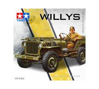 Modelo de coche de ensamblaje a escala 1:35 Modelo Jeep Willys estadounidense de la Segunda Guerra Mundial