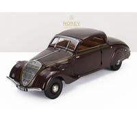 MODELO DE COCHE DE ÉPOCA ESTÁTICA NOREV PEUGEOT 402 ECLIPSE 1937 MARRÓN ESCAL...