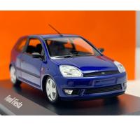 Modelo De Coche De Fundición 1/43 Ford Fiesta Azul Metálico 2002 Minichamps