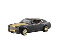 Modelo De Coche De Fundición A Presión De 2 Puertas A Escala 1:24 para Rolls-Royce Huiying Decoración(Black)