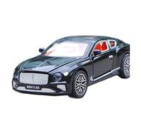 Modelo De Coche De Lujo Bentley Continental GT Escala 1/32 De Aleación Fundida A Presión con Sonido Y Luz Colección Conmemorativa(Black)