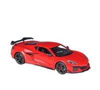 Modelo De Coche De Lujo De Fundición A Presión De Aleación para Corvette Z06 2023 Escala 1:24 Decoración del Hogar(Red)