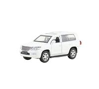 Modelo De Coche De Metal Fundido A Presión, Escala 1:46, para Lexus LX570 Decoración(White)