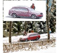 Modelo De Coche De Nieve + Figura Set De Acción HO/OO Gauge Busch 7859