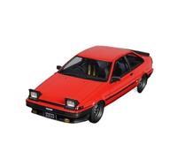Modelo De Coche De Resina Toyota AE86 Apex De Dos Puertas Rojo con Faros Abatibles Escala 1:18 Miniatura De Colección