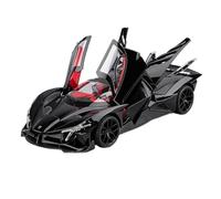 Modelo De Coche Deportivo De Aleación Apollo Project EVO 1:18 Coche De Carreras Conceptual De Metal Fundido A Presión Colección De Sonido E Iluminación Decoración(Black)