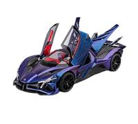 Modelo De Coche Deportivo De Aleación Apollo Project EVO 1:18 Coche De Carreras Conceptual De Metal Fundido A Presión Colección De Sonido E Iluminación Decoración(Purple)