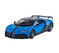 Modelo de Coche Escala 1:18 For Bugatti Chiron Super Sports Car Modelo Coleccionable Miniatura Coche Decoración del Hogar Diecast Coche de colección de Metal(Blue)