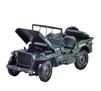 Modelo de Coche Escala 1:18 For Modelo Militar Táctico De La Segunda Guerra Mundial, Antiguo Jeep Willys GP, Modelo De Coche De Aleación. Coche de colección de Metal