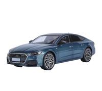 Modelo de Coche Escala 1:24 For Audi A7 Modelo Coche Aleación Fundido Presión Sonido Y Luz Modelo Coche Escala Coleccionable Adornos Decorativos Coche de colección de Metal(Blue Box)