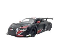 Modelo de Coche Escala 1:24 For Audi R8 LMS Modelo Coche Deportivo Aleación Fundido Presión Sonido Y Neumáticos Goma Ligeros Vehículo En Miniatura Coche de colección de Metal(Black)