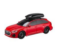 Modelo de Coche Escala 1:24 For Audi RS6 Avant Station Wagon Modelo De Carreras De Aleación Modelo De Vehículo Deportivo De Metal Fundido A Presión Coche de colección de Metal(A Red)