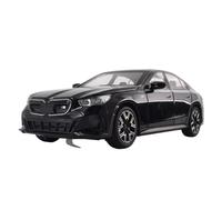 Modelo de Coche Escala 1:24 For BMW I5 M60 Xdrive Power, Modelo De Aleación De Metal Fundido A Presión, Sonido Y Luz, Modelo De Automóvil Extraíble Coche de colección de Metal(Black Box)
