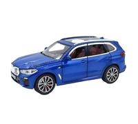 Modelo de Coche Escala 1:24 For BMW I5M60 X5 Modelo Aleación Coche Fundido Presión 6 Puertas Que Se Pueden Abrir Sonido Y Luz, Vehículo Retroceso Coche de colección de Metal(X5 Blue)