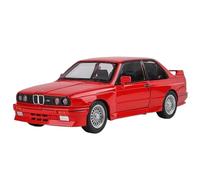 Modelo de Coche Escala 1:24 For BMW M3 1988 Street Car Diecast Aleación Metal Modelo Coche Coleccionable Hobby Adornos Decorativos Coche de colección de Metal(Red with Box)