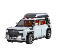 Modelo de Coche Escala 1:24 For BYD U8 Aventura Todoterreno con Rebote Colección Modelo En Miniatura Modelo De Coche A Escala Coche de colección de Metal(White with Box)