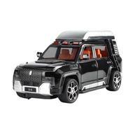 Modelo de Coche Escala 1:24 For BYD U8 Aventura Todoterreno con Rebote Colección Modelo En Miniatura Modelo De Coche A Escala Coche de colección de Metal(Black with Box)