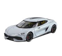 Modelo de Coche Escala 1:24 For El Superdeportivo Koenigsegg Gemera GT Modelo Aleación Fundida A Presión Colección Pasatiempo Decoración Pull Back Coche de colección de Metal(Titanium Box)