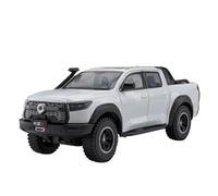 Modelo de Coche Escala 1:24 For Great Wall Motors POER Modelo Haval X-Dog Aleación De Fundición A Presión Coche Sonido Y Luz Vehículo De Retroceso Coche de colección de Metal(GWM White)