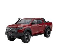 Modelo de Coche Escala 1:24 For Great Wall Motors POER Modelo Haval X-Dog Aleación De Fundición A Presión Coche Sonido Y Luz Vehículo De Retroceso Coche de colección de Metal(GWM Red)