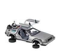 Modelo de Coche Escala 1:24 For La Máquina del Tiempo De Regreso Al Futuro DMC-12 Delorean Modelo Coche Aleación Fundida A Presión Colección Metal Coche de colección de Metal(2 Fly with Box)