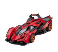 Modelo de Coche Escala 1:32 For El Modelo Superdeportivo Lamborghini V12 GT Modelo Coche Carreras Metal Fundido Presión con Luz Trasera Extraíble. Colección de Coches Modelo(Red)
