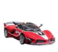 Modelo de Coche Escala 1:32 For Ferrari Fxxk EVO Superdeportivo Coche Aleación Metal Modelo Colección Coche Sonido Luz Exquisitos Adornos Colección Coche de colección de Metal(Red)