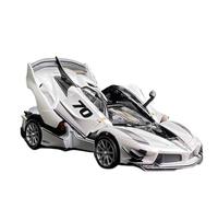 Modelo de Coche Escala 1:32 For Ferrari Fxxk EVO Superdeportivo Coche Aleación Metal Modelo Colección Coche Sonido Luz Exquisitos Adornos Colección Coche de colección de Metal(White)