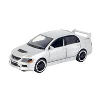 Modelo de Coche Escala 1:32 For Lancer EVO IX 9 Modelo Coche Aleación Metal Fundido Presión Modelo Coche Simulación Sonido Colección Adornos Exquisitos Coche de colección de Metal(Silver)