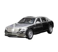 Modelo de Coche Escala 1:32 For Mercedes-Benz Maybach S650 Coche Lujo Modelo Aleación Metal Fundido Presión Decoración Interior del Hogar Sonido Y Luz Coche de colección de Metal(Silver)