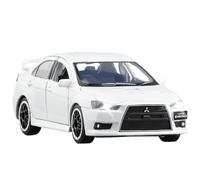Modelo de Coche Escala 1:32 For Mitsubishi Lancer Evolution X10 Modelo Coche Aleación Modelo Coche Metal Fundido Presión Coche de colección de Metal(White)