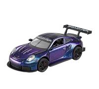 Modelo de Coche Escala 1:32 For Porsche GT3RS Modelo Coche Metal Fundido Presión 4 Puertas Que Pueden Abrir Sonido Parte Trasera Modelo Coche Deportivo Colección de Coches Modelo(Purple)
