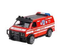Modelo de Coche Escala 1:32 For Simulación Modelo Ambulancia Aleación Retroceso Fundición Presión Coche Policía Coche Especial Modelo Coche Coche de colección de Metal(Fire Fighting Truck)