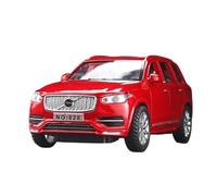Modelo de Coche Escala 1:32 For Volvo XC90 SUV Modelo Coche Aleación Metal Fundido Presión Modelo Sonido Y Luz Adornos Consola Central del Coche Coche de colección de Metal(Red Box)