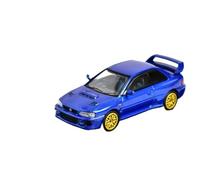 Modelo de Coche Escala 1:64 For STI WRX 22B GC8 Modelo Coche Fundido Presión Aleación Exquisita Colección Modelos Coches Adornos Coche de colección de Metal(Blue (Engine))