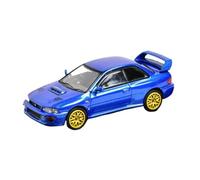 Modelo de Coche Escala 1:64 For STI WRX 22B GC8 Modelo Coche Fundido Presión Aleación Exquisita Colección Modelos Coches Adornos Coche de colección de Metal(5041BL (no Engine))
