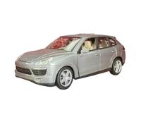 Modelo de Coche Escala Colección De Adornos De Metal For Vehículo Todoterreno Porsche Cayenne S Turbo SUV De Aleación A Escala 1:24 Coche de colección de Metal(Silver)