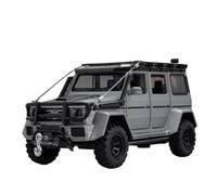 Modelo de Coche Escala Mercedes Benz G550 4x4 Coche Aleaciónescala 1:32 Edición Aventura Fundido Presión Ligero Todoterreno Colección Coches Retroceso Coche de colección de Metal(Silver)
