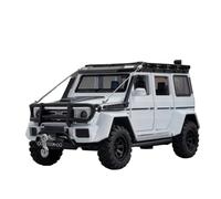 Modelo de Coche Escala Mercedes Benz G550 4x4 Coche Aleaciónescala 1:32 Edición Aventura Fundido Presión Ligero Todoterreno Colección Coches Retroceso Coche de colección de Metal(White)