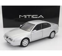 MODELO DE COCHE ESTÁTICO ALFA ROMEO 166 2.0 V6 TB 1998 INTERIOR NEGRO PLATA 1/18