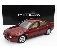 MODELO DE COCHE ESTÁTICO ALFA ROMEO 166 3.0 V6 1998 ROJO INTERIOR BEIGE ESCAL...