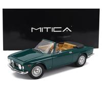 Modelo Auto Estático Alfa Romeo Giulia 1600 GTC Cabriolet Open 1964 Verde 1/18
