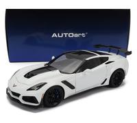 MODELO DE COCHE ESTÁTICO AUTOART CHEVCHEVROLET CORVETTE C7 ZR1 2017 BLANCO ES...