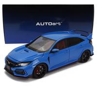 MODELO DE COCHE ESTÁTICO AUTOART HONDA CIVIC TIPO R FK8 2021 AZUL ESCALA 1/18