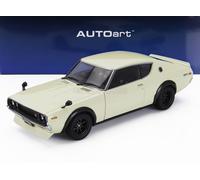 MODELO DE COCHE ESTÁTICO AUTOART NISSAN SKYLINE 2000 GT-R CUPÉ 1973 BLANCO 1/18