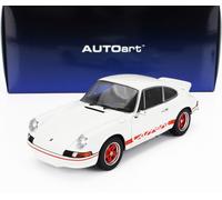 MODELO DE COCHE ESTÁTICO AUTOART PORSCHE 911 CARRERA RS 2.7 COUPÉ 1973 BLANCO...