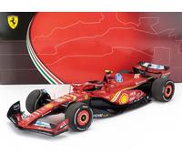 MODELO DE COCHE ESTÁTICO BBR FERRARI F1 SF24 SAINZ MONACO GP 2024 ESCALA 1/18