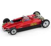 MODELO DE COCHE ESTÁTICO BRUMM FERRARI 126 C2 MULETTO IMOLA GP 1982 ESCALA 1/43
