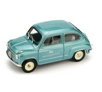 MODELO DE COCHE ESTÁTICO BRUMM FIAT 600 COCHE DE SERVICIO RAI 1960 ESCALA 1/43