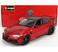 MODELO DE COCHE ESTÁTICO BURAGO ALFA ROMEO GIULIA GTAM 2020 ROJO GTA ESCALA 1/18